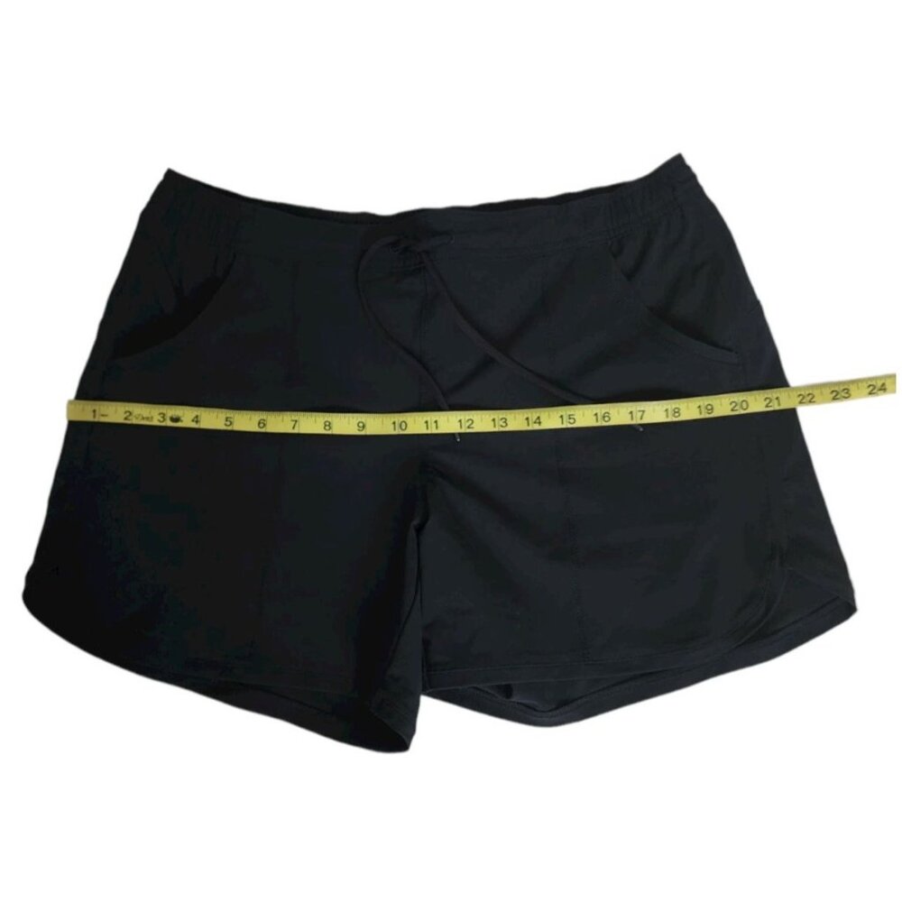Lands' End Sport Athletic Workout Sports Running Shorts, Black Women's Size12 - Picture 9 of 10